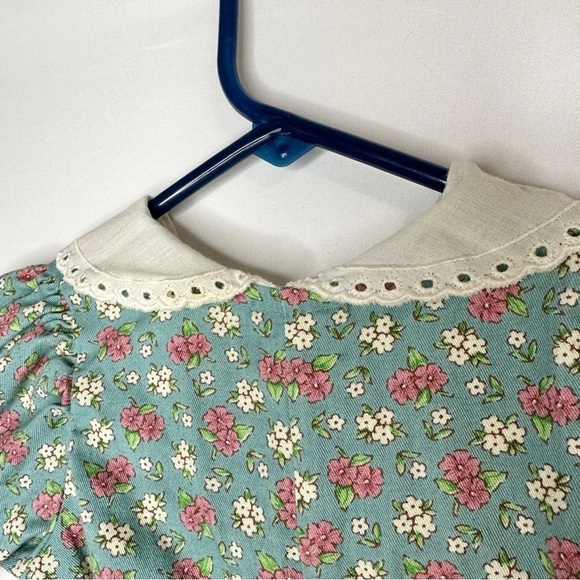 Vintage Carter’s Floral Embroidered Baby One Piece Button Collar Romper 3-6 M - Picture 10 of 10
